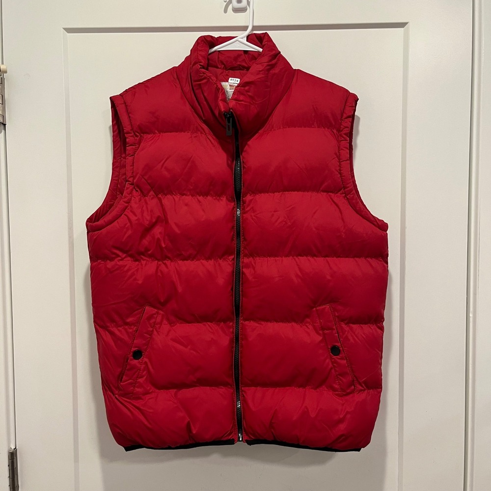 Back to the Future Marty McFly Red Puffer Vest Men Medium Universal Studios